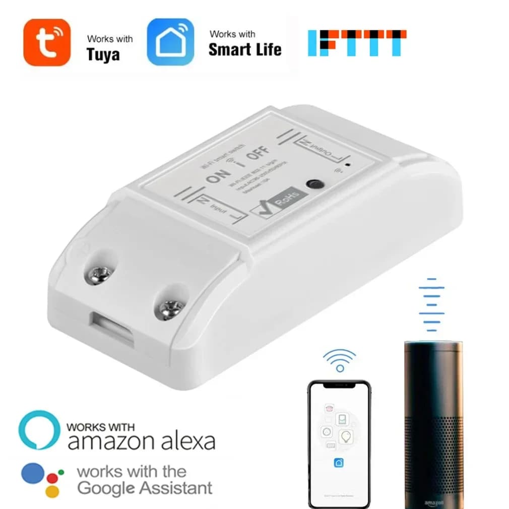 مفتاح ذكي واي فاي DIY للتحكم عن بعد في المنزل متوافق مع Alexa وGoogle Home