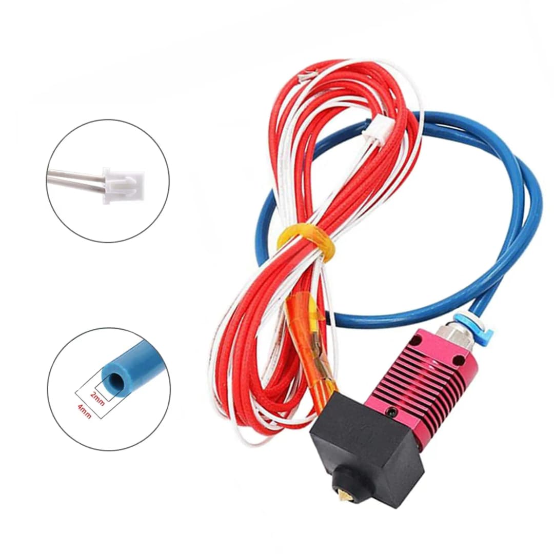 رأس تسخين محدث Creality Ender 3 مع بثق مجمّع بأنابيب PTFE لمجموعة Ender 3 Pro/Ender 3 V2 - 6