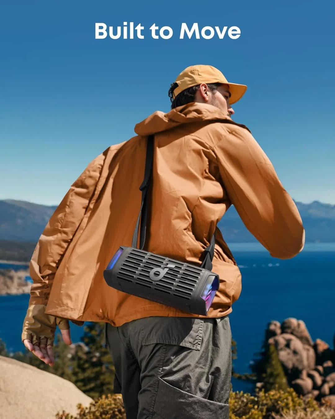Soundcore Boom 3i by Anker, Compact Outdoor Speaker, IP68 Waterproof, Floating Playback, Saltwater-Resistant, BassUp 2.0 - 3