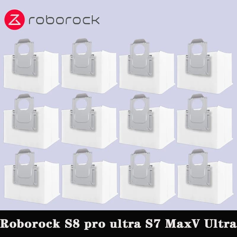 إكسسوارات أكياس غبار مكنسة روبوروك S8 Pro Ultra و S7 Maxv Ultra و Q7 Max+ و Q8 Max Puls Ultra