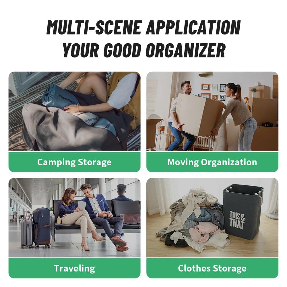 حقائب تخزين قابلة للطي بسعة كبيرة من Naturehike 45 لتر 100 لتر حقيبة حمل إكسسوارات التخييم حقيبة سفر للأنشطة الخارجية العائلية - 4