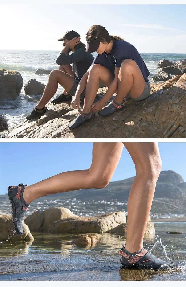 Naturehike Non-slip Wading Upstream Beach Shoes Thickened Rubber Sole Anti-skid new size Shoes NH20FS022 - 6