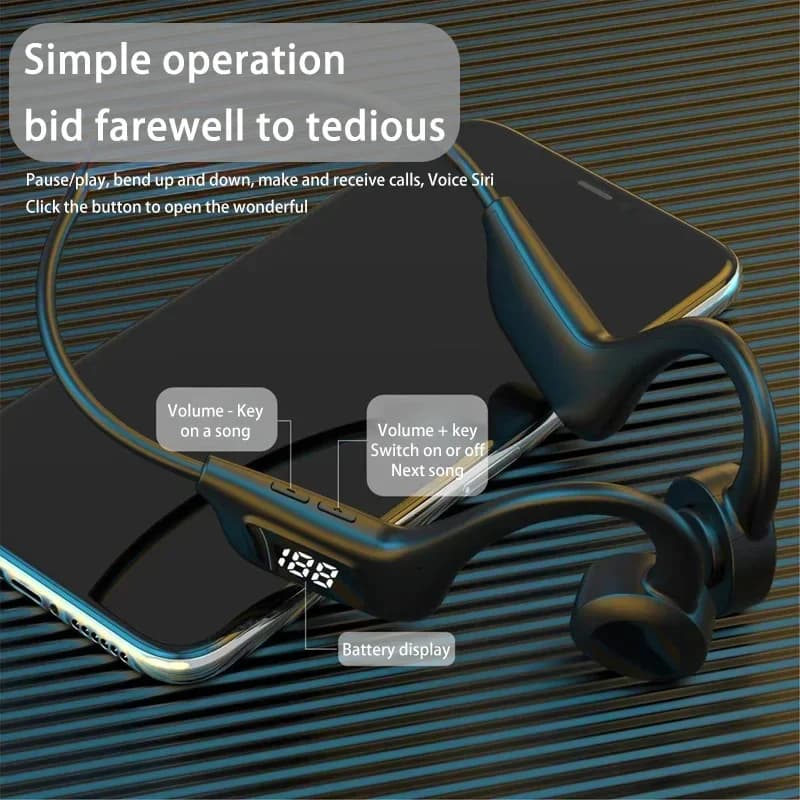 OnePlus Wireless Bone Conduction Headphones Bluetooth  Earphone Sport Swimming Bluetooth Compatible Headphone Hand-free With Mic - 5