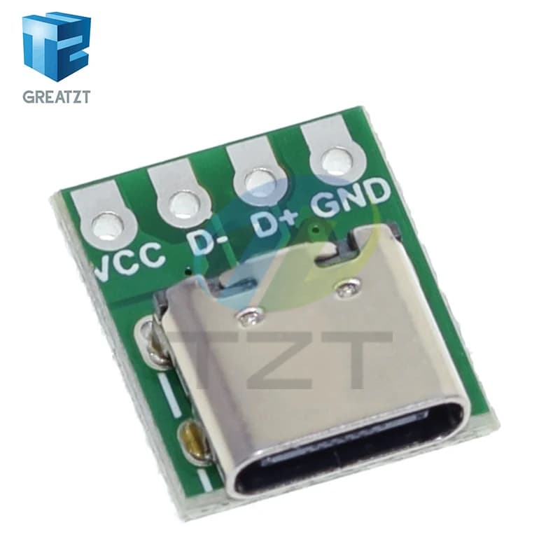 1/5/10 قطع موصل USB 3.1 Type C 16 دبوس لوحة اختبار PCB محول مقبس 16P لنقل كابل سلك خط البيانات