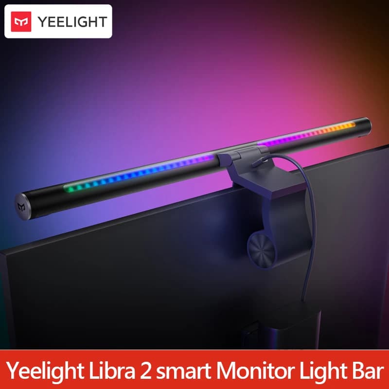 مصباح Yeelight Libra 2 الذكي، نسخة عالمية، إضاءة للشاشات، قابل للتعليق، حماية للعين أثناء القراءة، تحكم عبر التطبيق
