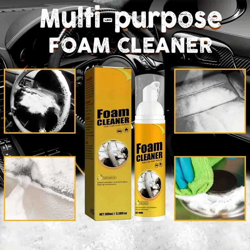 1or3PCS Multi-Functional Foam Cleaner Set: Wash for Automotive Interior Upholstery Plastic Instrument Panel Steering Wheel parts - 4