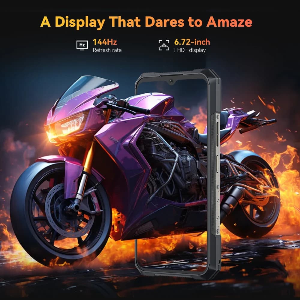 وصول جديد: CUBOT KING KONG X PRO، هاتف ذكي متين 5G، معالج Dimensity 8200، 4 نانومتر، 3.1 جيجاهرتز، شاشة 6.72 بوصة 144 هرتز، بطارية 10200 مللي أمبير، ذاكرة 24+256 جيجابايت - 4
