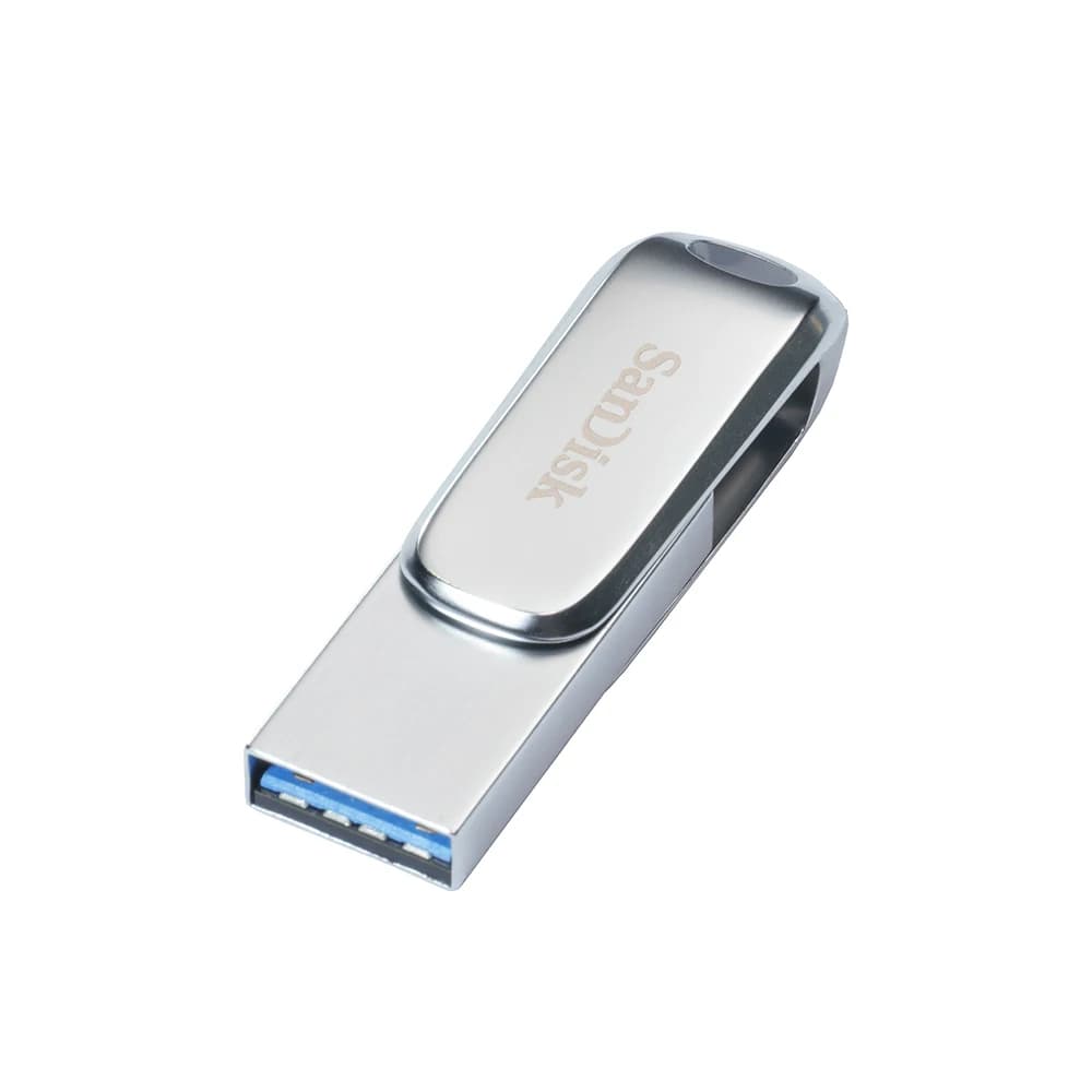 SanDisk Ultra Dual Drive Luxe USB Type-c بسعة 32 جيجابايت و64 جيجابايت و128 جيجابايت و256 جيجابايت و512 جيجابايت، USB 3.2 Gen 1، فلاش درايف معدني للهاتف من النوع C OTG