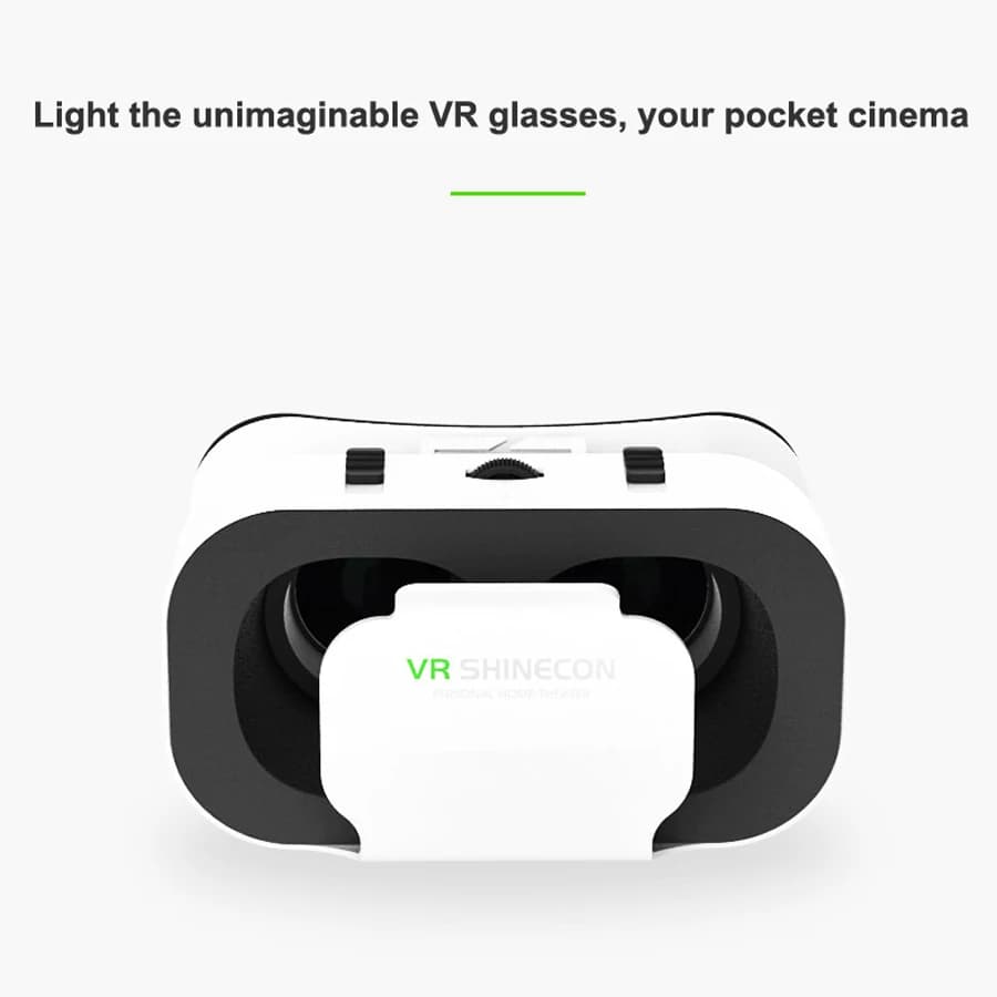 Shinecon Viar الواقع الافتراضي VR نظارات سماعة ثلاثية الأبعاد جهاز خوذة نظارات العدسات للهواتف الذكية هاتف ذكي لعبة خلية المحمول مجموعة - 2