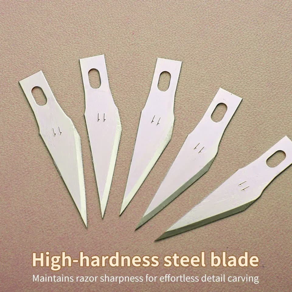 Knife Knifes Wood Carving Fruit Metal Cutting Tool Cutting Metal Leather Engraving Blades Food Scalpel DIY Craft Sculpture - 6