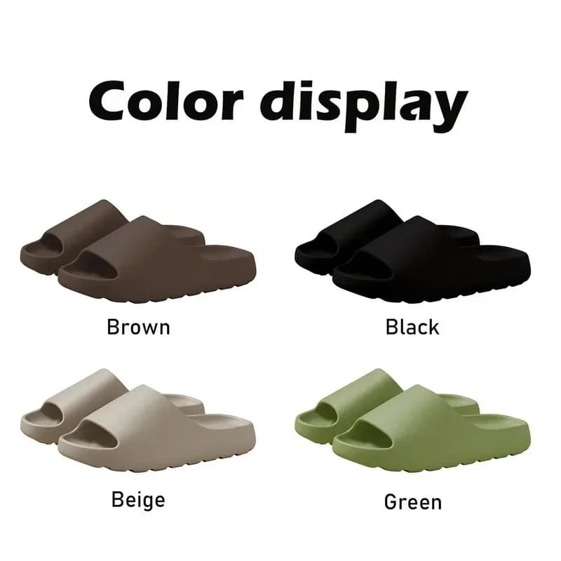 شباشب نسائية Yeezys صنادل شاطئ شباشب صيفية موضة نعل سميك ناعم EVA شباشب رجالية - 5