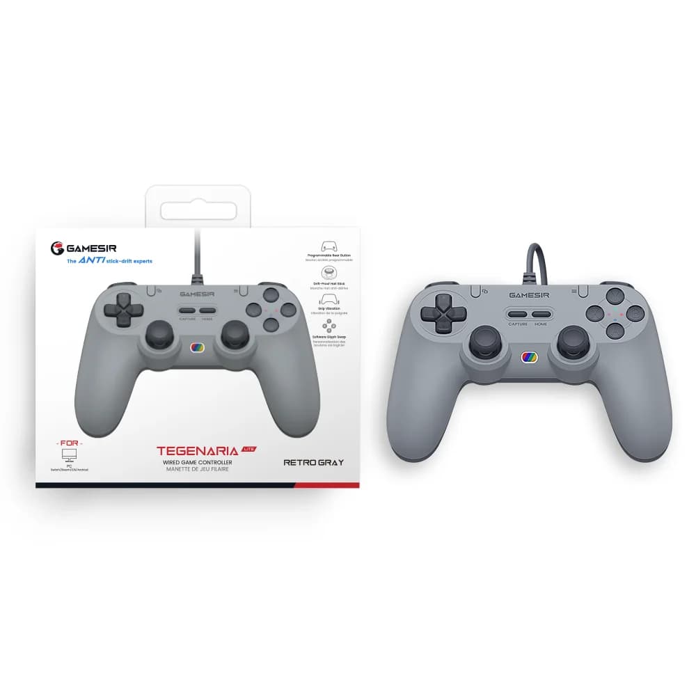 GameSir Tegenaria Lite Retro Wired Controller, Gamepad with Hall Effect Joystick, 1000Hz Polling Rate for Nintendo Switch 2, PC - 6