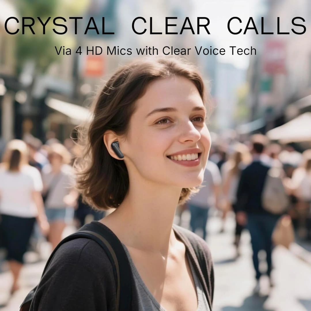سماعات CMF من ناثينج بودز 2a TWS، إلغاء الضوضاء 42dB، بلوتوث 5.4، IP54، بطارية 35.5 ساعة، 4 ميكروفونات HD، إصدار عالمي - 3
