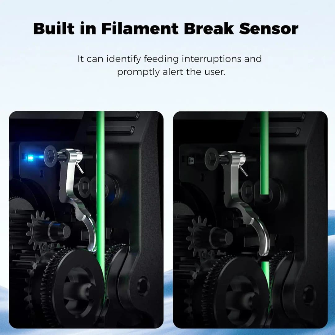 مجموعة طارد Creality الرسمية K2 Plus، مستشعر كسر خيط مدمج، تروس مزدوجة عالية الصلابة لطابعة K2/ K2 Pro Combo ثلاثية الأبعاد - 4