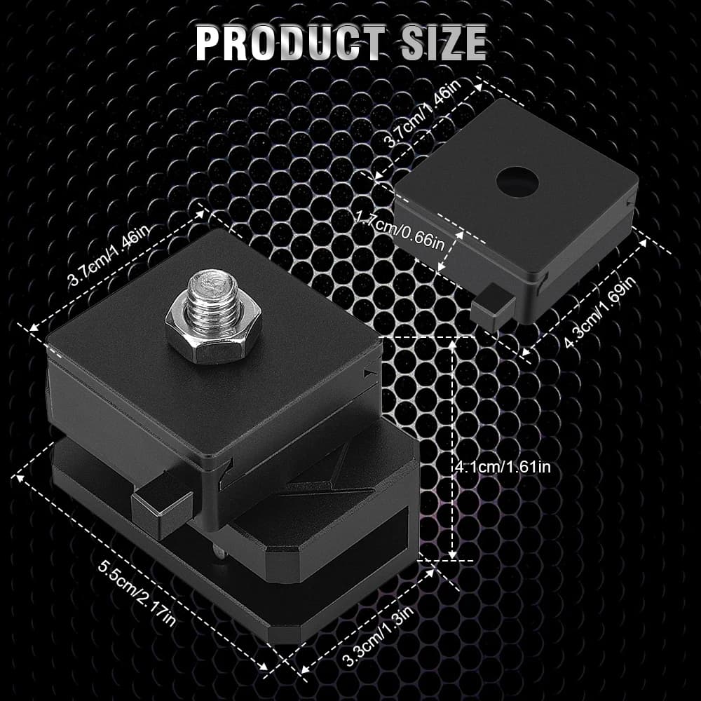 Quick Mount Bracket Release Plate Kit Universal Hood Work Ditch Light Mounting Holder for Pickup SUV Offroad 4X4 4WD Cars - 6
