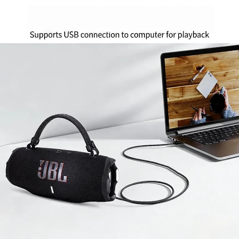 سماعة JBL Charge 6 اللاسلكية بلوتوث - مقاومة للماء IP67، وقت تشغيل 20 ساعة، صوت ستيريو مع باس معزز، محمولة، مناسبة للشاطئ - 3