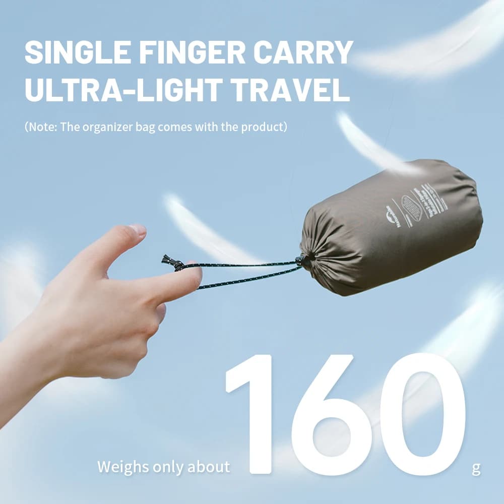 Naturehike Feather Bone 2-in-1 Foam Inflatable Pillow Waterproof Oilproof Stainproof Adjustable Soft Breathable Camp Travel Nap - 2