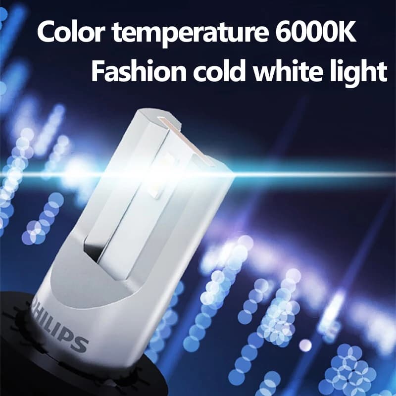 مصابيح فيليبس H4 H7 H11 LED Ultinon Pro3101 H1 H3 HB3 HB4 HIR2 9005 9006 9012 Lumileds إضاءة سيارات 6000K أبيض ساطع، 2x - 3