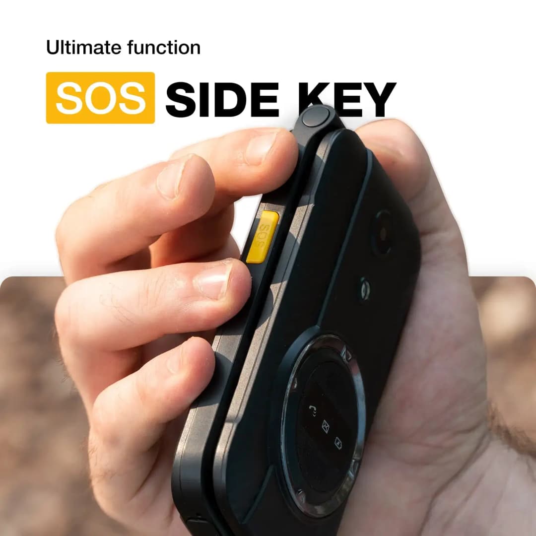 AGM M8 Security Rugged Flip Phone Senior Safe No Cam/Bluetooth WaterProof  2.8” QVGA 4G SOS Button 1500mAh Battery FM Radio - 4