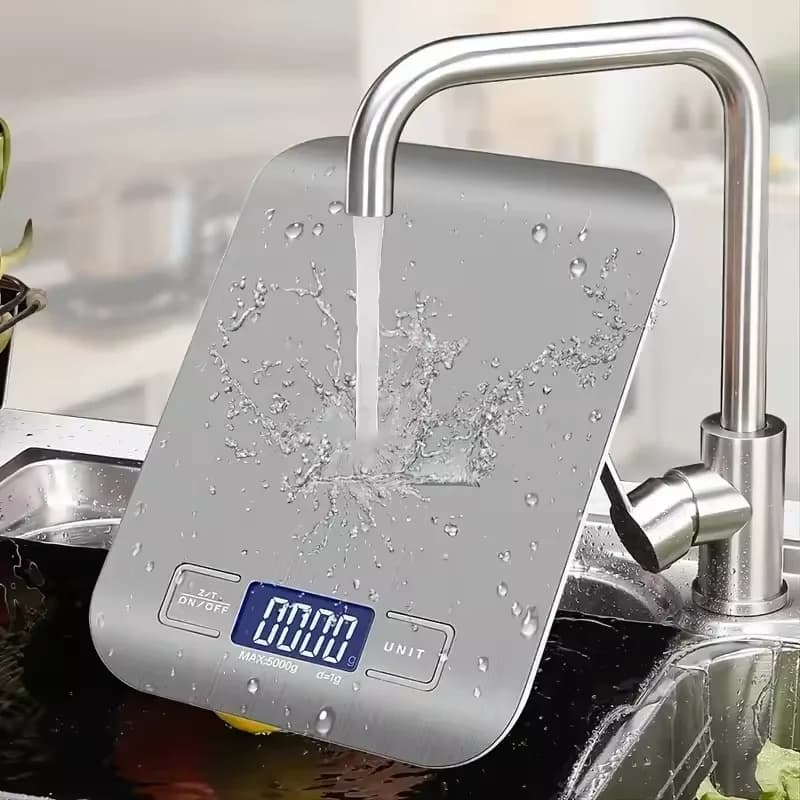 Digital Kitchen Scale LED Display 10kg/1g Stainless Steel Panel Electronic Scales Home Jewelry Food Snacks Weighing Baking Tools - 5
