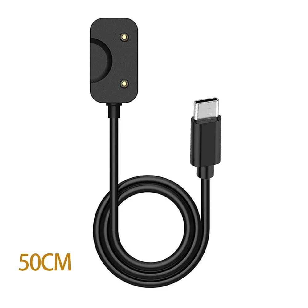كابل شحن مغناطيسي بطول 50 سم لساعة سامسونج جالاكسي فيت 3، متوافق مع USB وUSB-C - 4