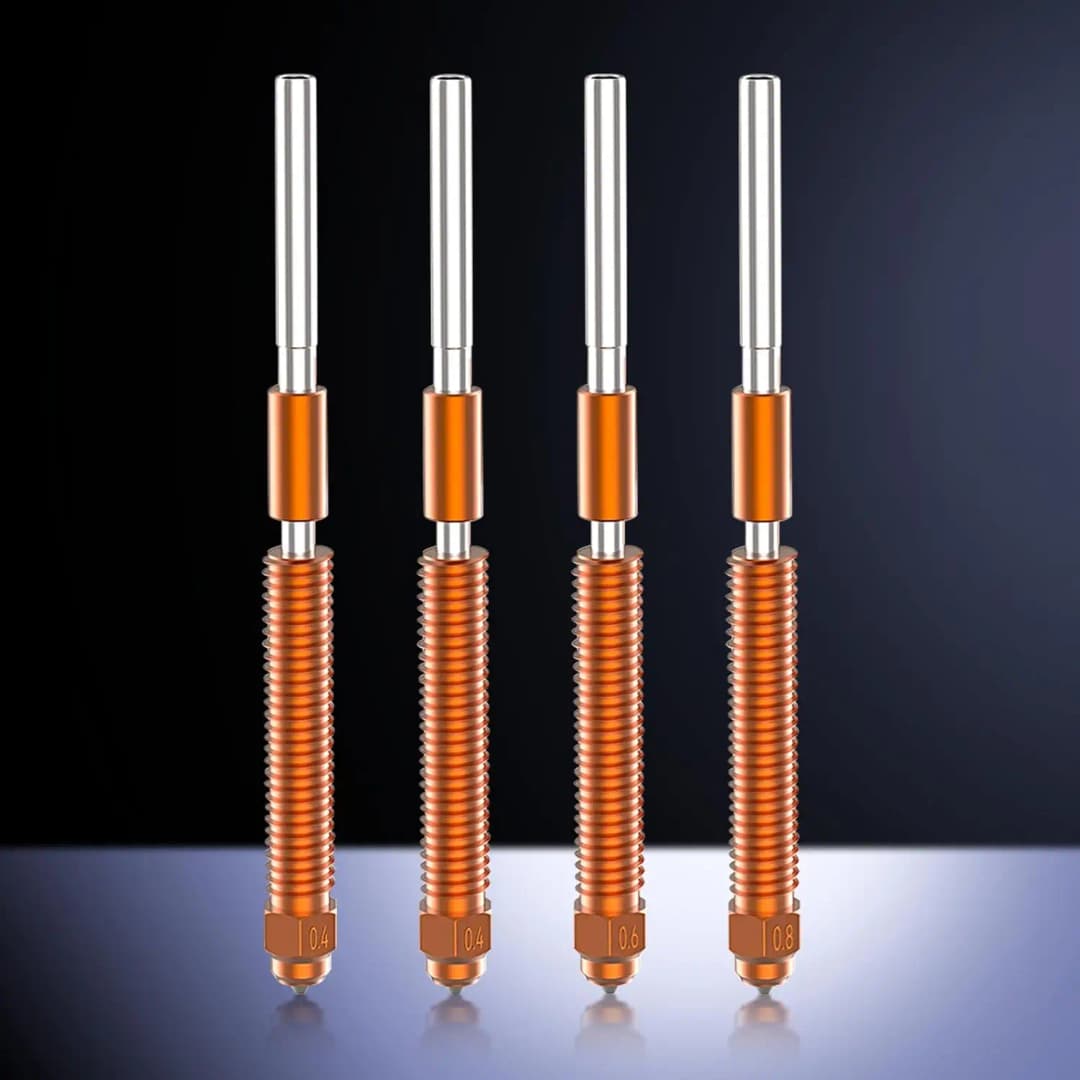 فوهة رسمية من كرياليتي K1C/K1 Max، 1/2/3 قطع، استبدال سريع، فولاذ مقوى، متوافقة مع K1 Max/Ender 3 V3 KE، قطعة طابعة 3D - 6