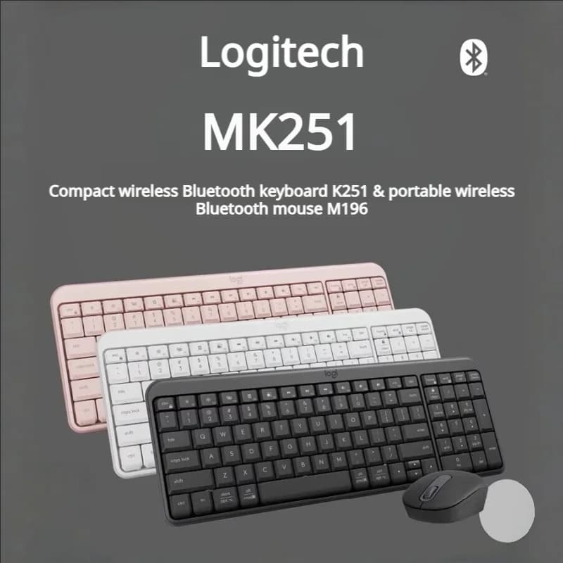 Logitech MK120 Wired Keyboard Mouse Combo Full Size USB Plug & Play Black Desktop Set for Home Office - 2