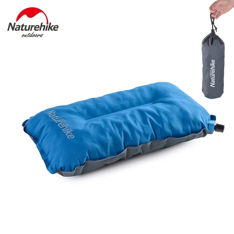 NatureHike-Automatic Inflatable Pillow for Hiking, Backpacking, Travel Camping Nap, Portable Air Pillows with Foam, Store - 2