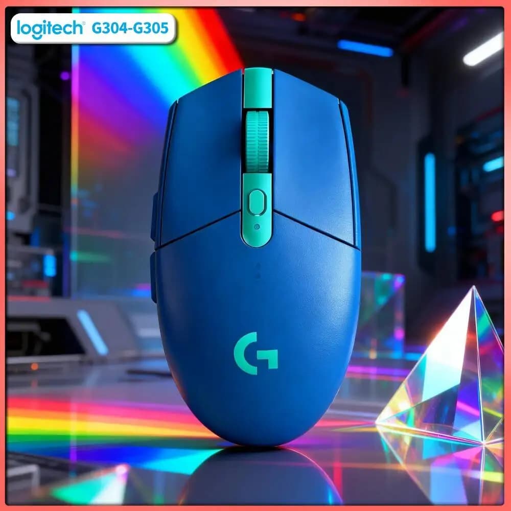 ماوس لاسلكي Logitech G304 LIGHTSPEED ماوس ألعاب خفيف الوزن ومحمول بسرعة الضوء لنفس طراز جهاز الكمبيوتر الشخصي بدون برنامج تشغيل