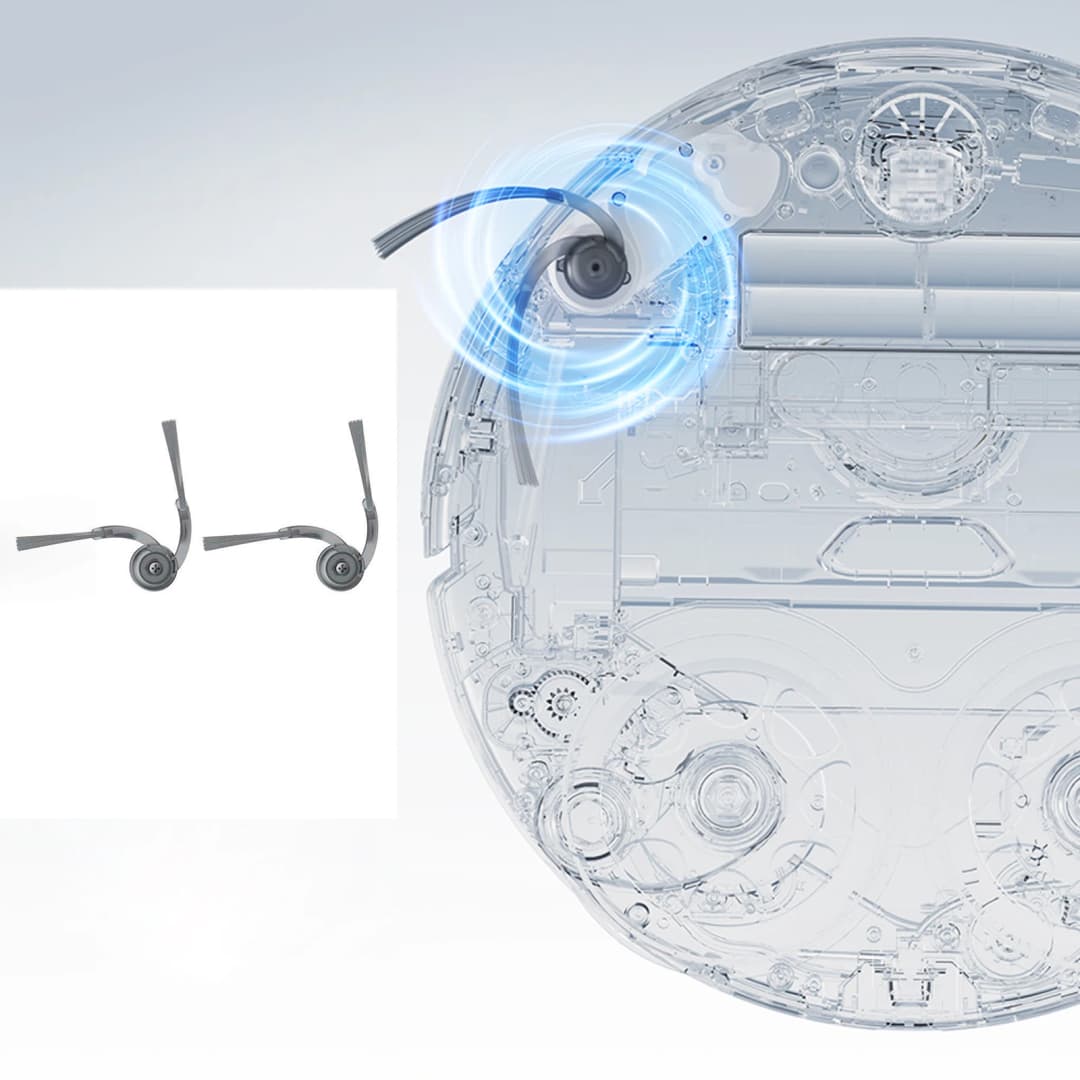 فرش جانبية أصلية من Roborock *2 لروبوتات التنظيف Saros10R/QRevo curv/QRevo 35A/QRevo S5V/Q10 X5+/Q10 S5+/Q7 M5+/Q7 L5 - 4