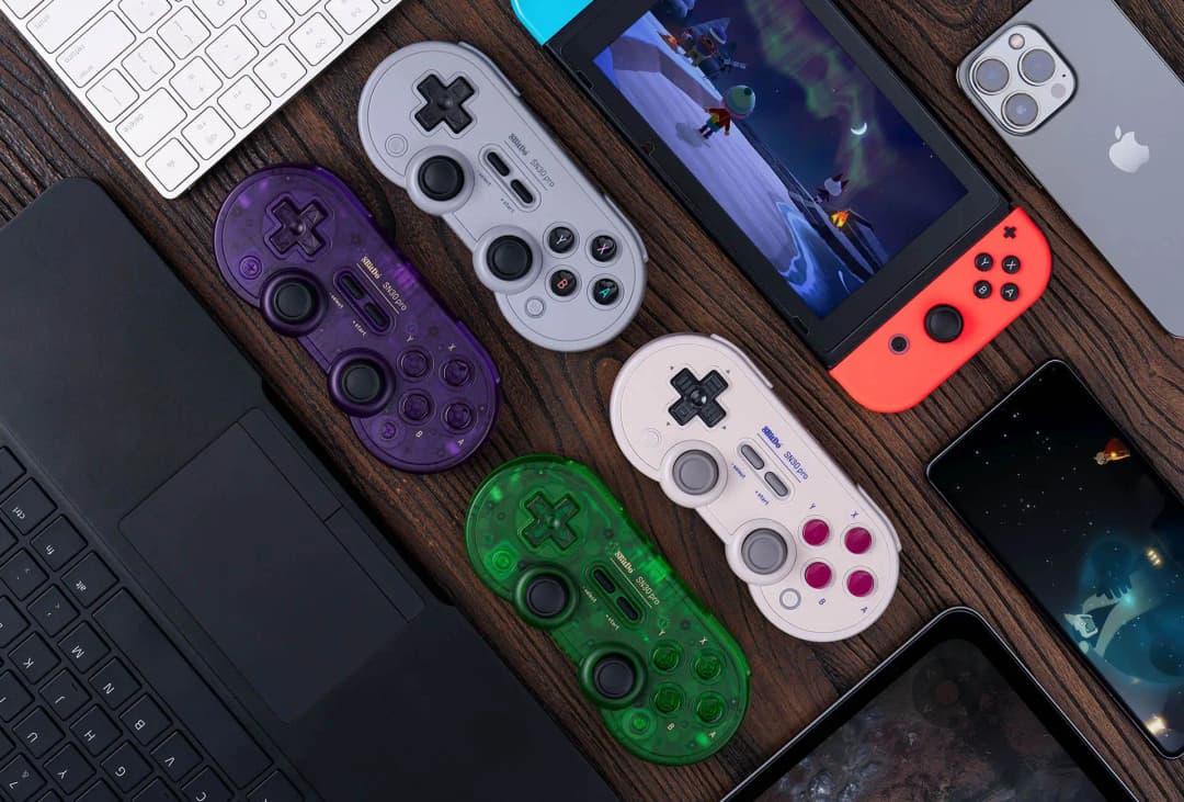 8BitDo SF30 Pro SN30 Pro وحدة تحكم بلوتوث لاسلكية لعصا التحكم Nintendo Switch 2 لويندوز وأندرويد وmacOS وستيم - 5