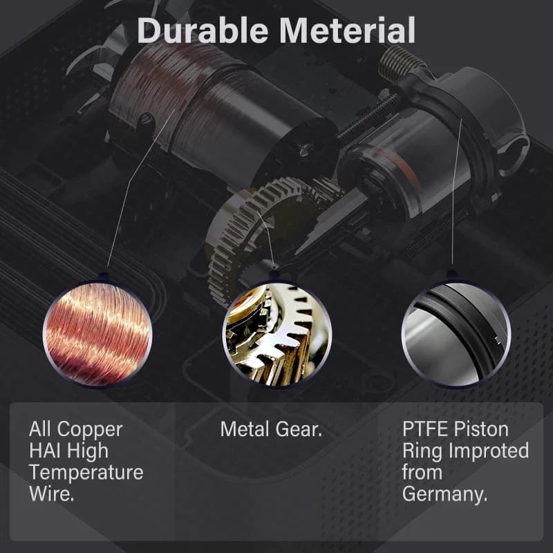 70mai ضاغط هواء محمول منفاخ إطارات سيارة DC 12V مضخة إطارات ضغط مسبق للدراجات والكرات - 3