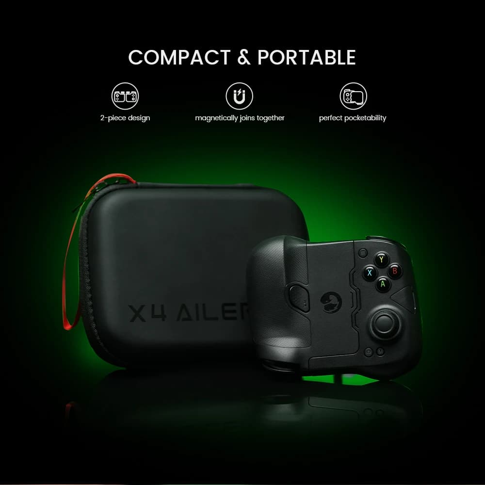 GameSir X4 Aileron Bluetooth Mobile Phone Gamepad Xbox Authorization Gaming Controller with Hall Effect, Portable Joycon - 3