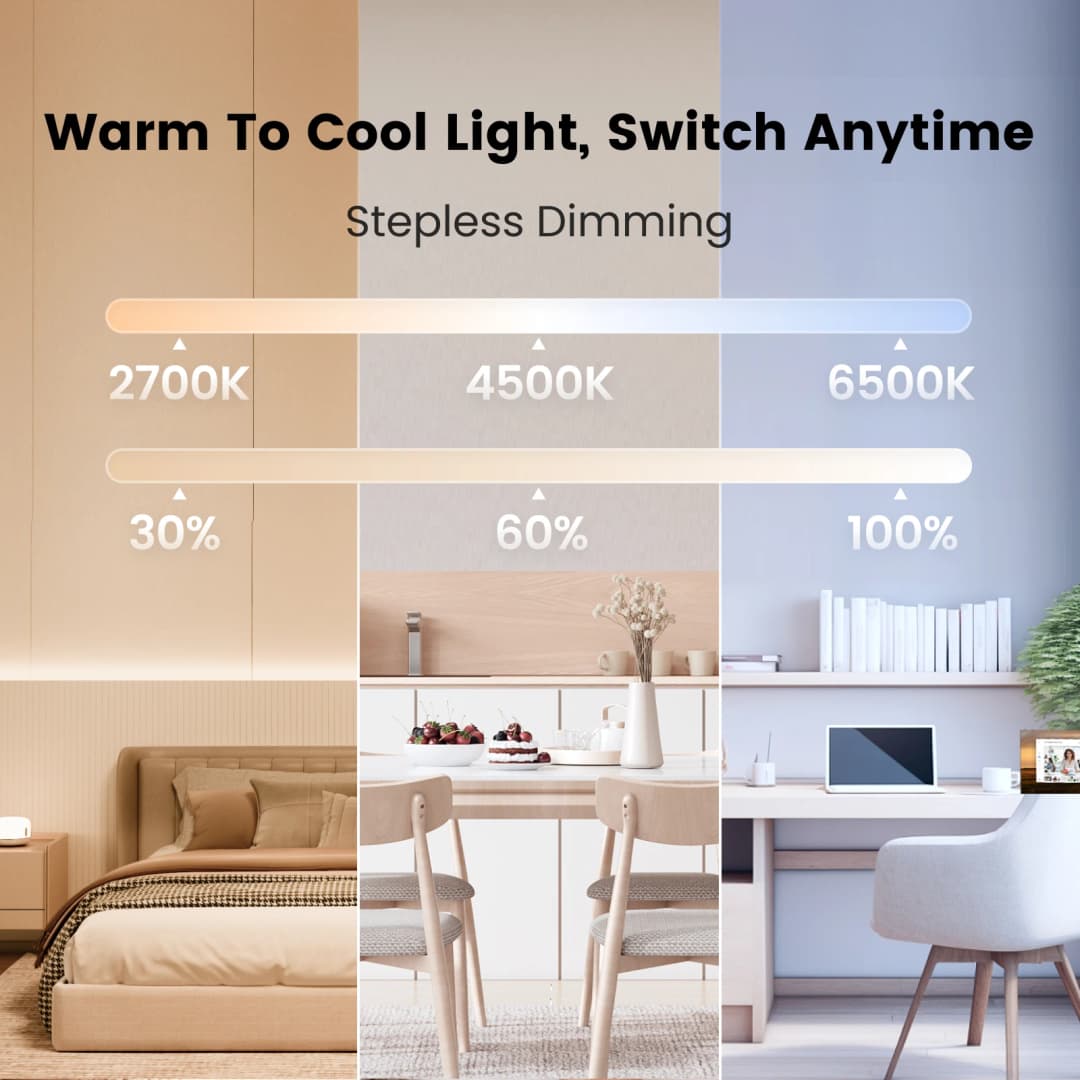 إضاءة سقف ذكية YEELIGHT Mars RGB مع جهاز تحكم عن بعد، 16 تأثيرًا ضوئيًا ملونًا، 6500K، متوافقة مع Mi Home وتطبيق Google - 5