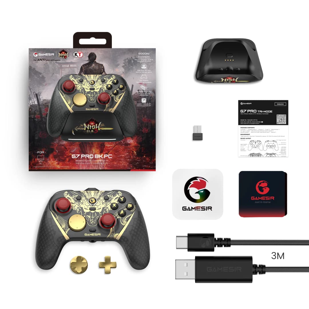 وحدة تحكم GameSir G7 Pro 8K Nioh 3 Edition لـ Nintendo Switch 2، أندرويد، iOS، كمبيوتر، Steam - 6