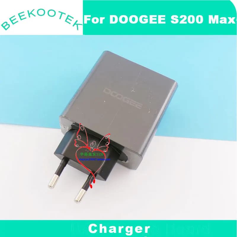 شاحن DOOGEE S200 Max الأصلي الجديد مع محول شحن سريع رسمي وكابل USB لخط البيانات لهاتف DOOGEE S200 Max الذكي - 4