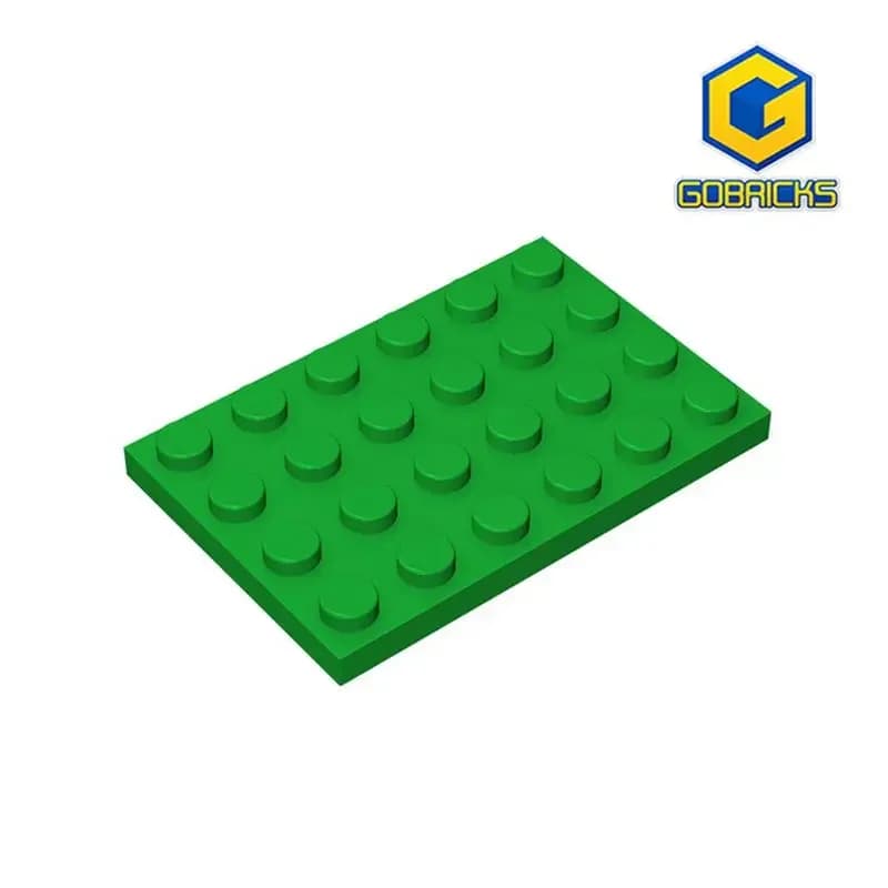 لوحة Gobricks GDS-520 مقاس 4 x 6 متوافقة مع قطع ليجو 3032 أجزاء جسيمات تعليمية DIY للأطفال