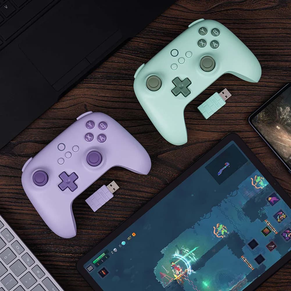 وحدة تحكم الألعاب اللاسلكية 8BitDo Ultimate 2C بتردد 2.4 جيجاهرتز، يد تحكم لأجهزة الكمبيوتر ويندوز 10 و11 وستيم ديك وراسبيري باي وأندرويد - 3