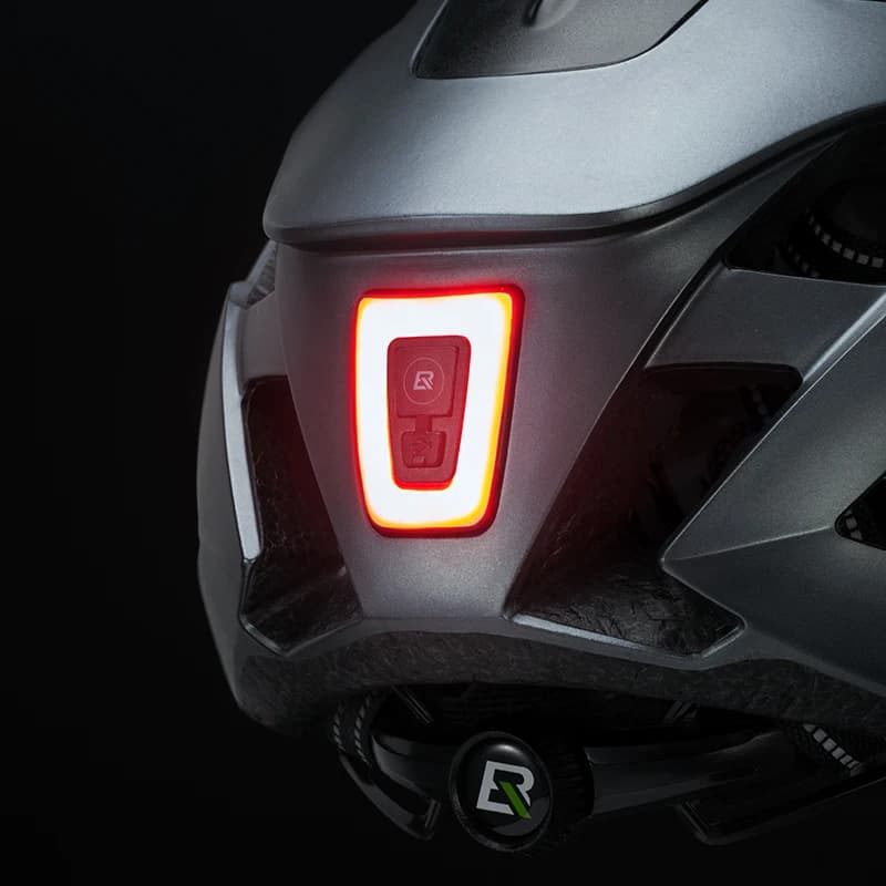 ROCKBROS إضاءة دراجة مقاومة للماء مصباح خلفي للخوذة إضاءة LED قابلة لإعادة الشحن عبر USB إضاءة خلفية آمنة لركوب الليل - 5