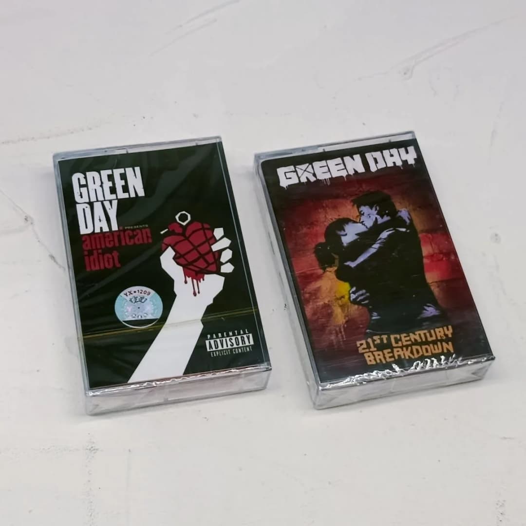 شريط موسيقى بانك روك Green Day Billie Joe، ألبوم Idiot، تسجيل موسيقى، أشرطة كاسيت، أزياء تنكرية، مشغل سيارة، مسجل، صندوق موسيقى تصويرية