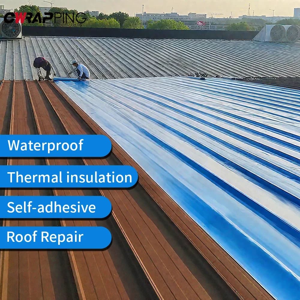 Self-adhesive Waterproof Roof Leak Repair Tape Viscous Sealing Crack Resistance Heat Insulation Renovation Tape for Home Repair - 6