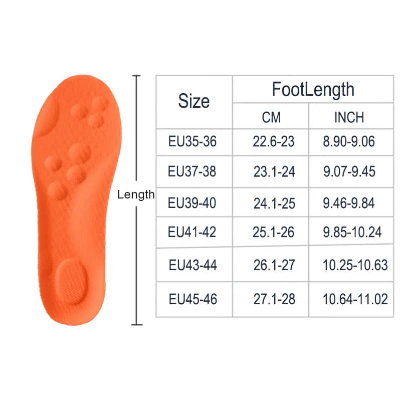 Latex Sport Insoles Soft High Elasticity Shoe Pads Orthotic Breathable Deodorant Shock Absorption Cushion Arch Support Insole - 2