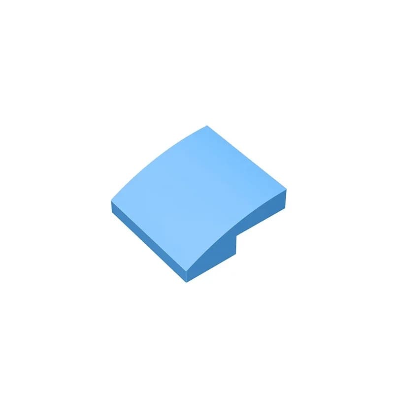 Gobricks GDS-659 منحدر، منحني 2 × 2 متوافق مع ليغو 15068 قطعة من مكعبات البناء التعليمية للأطفال DIY - 4