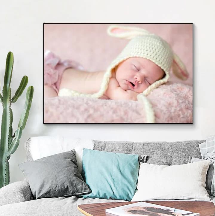 Personalized Gift Custom Poster Any Size Print Canvas Wall Art with Your Photo Painting Decoration Picture for Living Room - 4