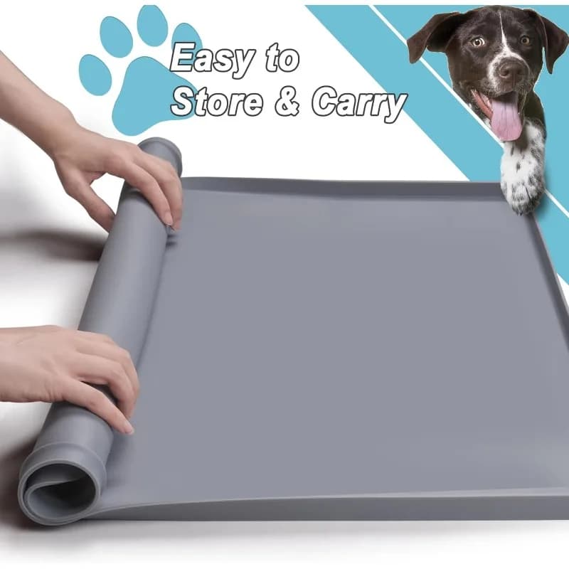 Dog Potty Pad Holder with Raised Edges and Leak-Proof Design - No-Spill Training Pads for Puppies to Safely Protect Floors - 6