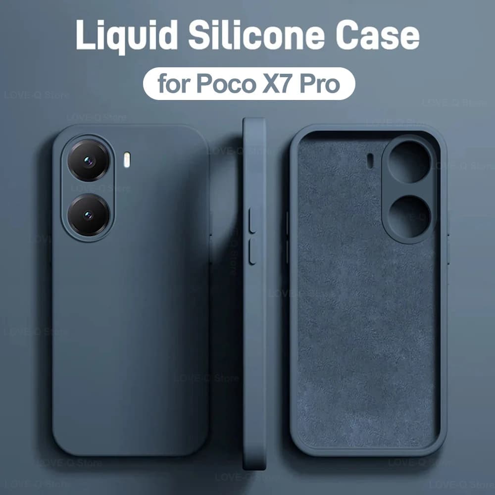 غطاء سيليكون سائل مقاوم للصدمات لهاتف Poco X7 X8 Pro Max، غطاء TPU ناعم لهاتف Xiaomi Poco X7 X8 Pro X 7 Prо X7Pro Pocox7 Pro - 5