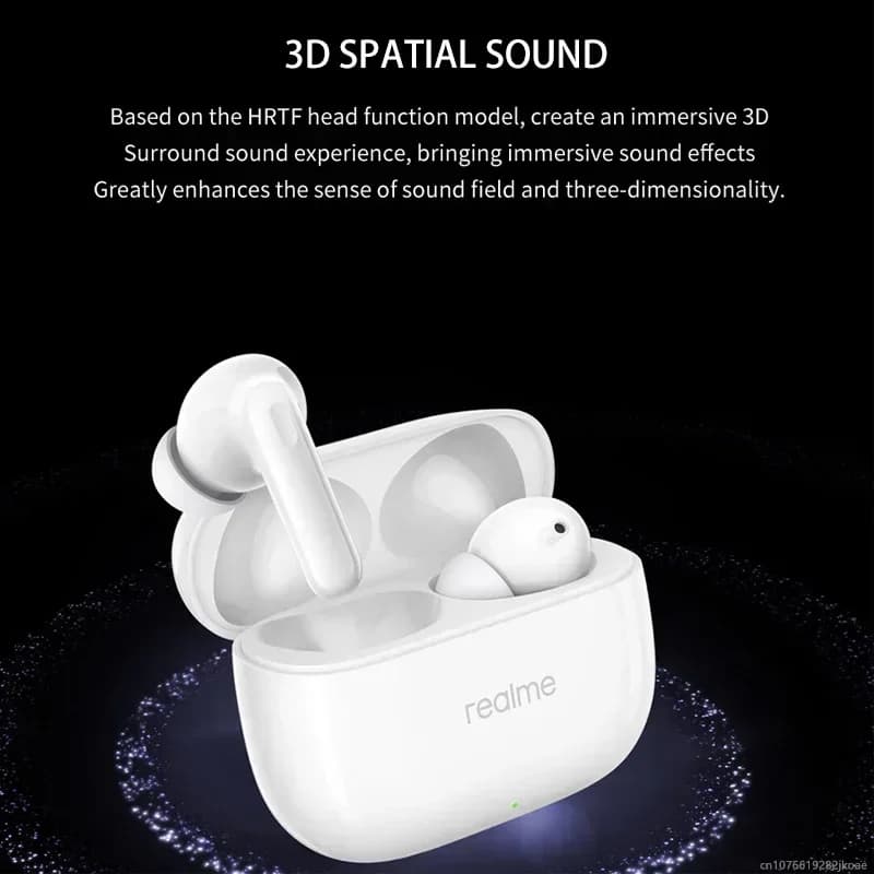 سماعات realme Buds T310 عزل ضوضاء نشط 46dB سماعات بلوتوث 5.4 لاسلكية هاي فاي سماعة ألعاب وموسيقى عمر بطارية طويل - 4