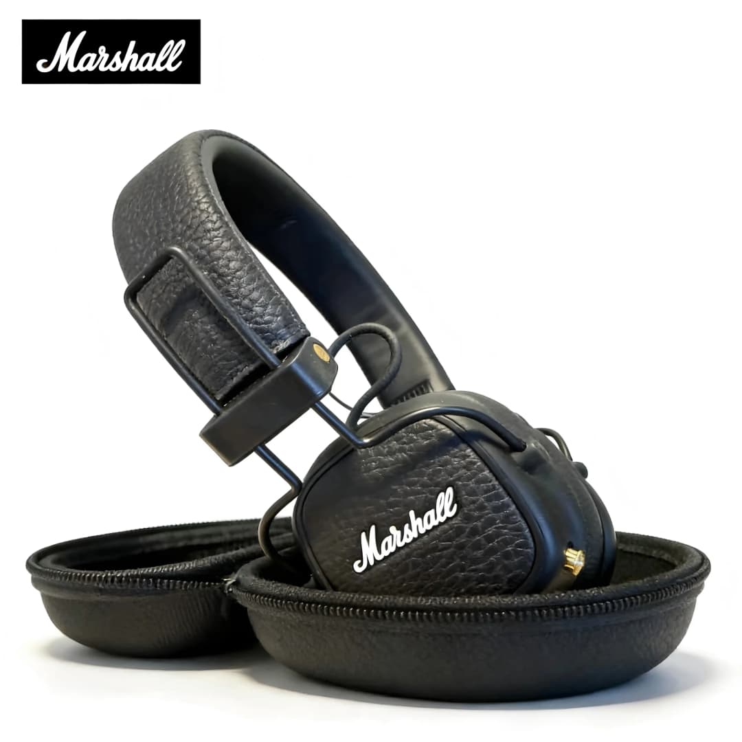 Marshall Major III 3 Wireless/Wired Headphones with Mic Deep Bass Foldable Gaming Bluetooth Headset for Sports & Rock Music - 4