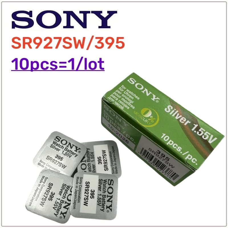 10PCS Original Sony SR927SW AG7 395 LR927 395AL926F Lithium Batteries Button Battery for Watch Toys Control Calculator Toy