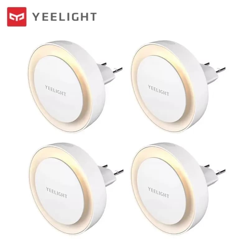 مصباح ليلي ذكي من Yeelight مع استشعار الضوء، توفير الطاقة، استهلاك منخفض للطاقة، قابس EU - 6